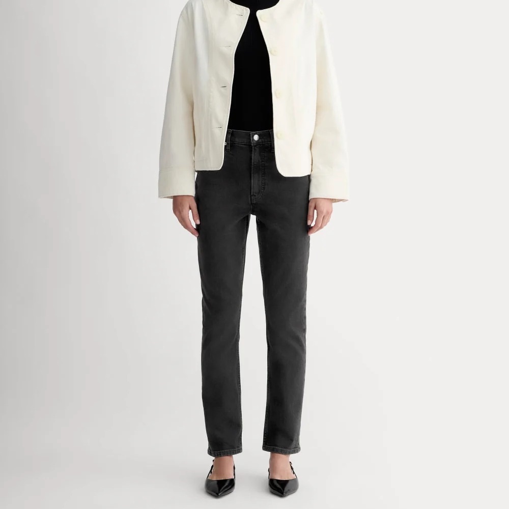 Everlane Charcoal Organic Cotton Jeans Original Cheeky